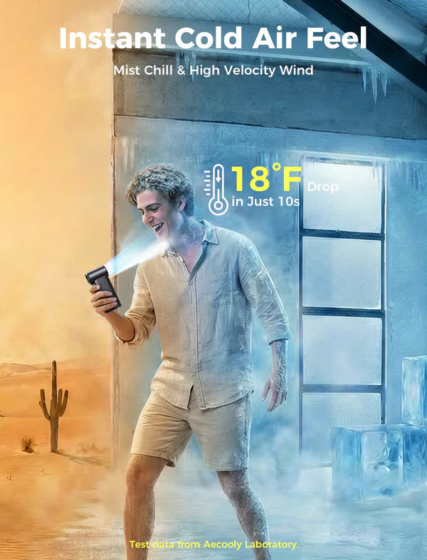 AECooly Cold Air Ultra™ Portable Cooling Fan