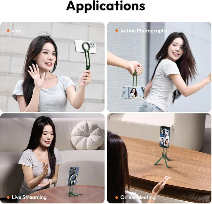 Ulanzi MA30 Magnetic Phone Tripod Stand for iPhone, Android- Aluminum, MagSafe