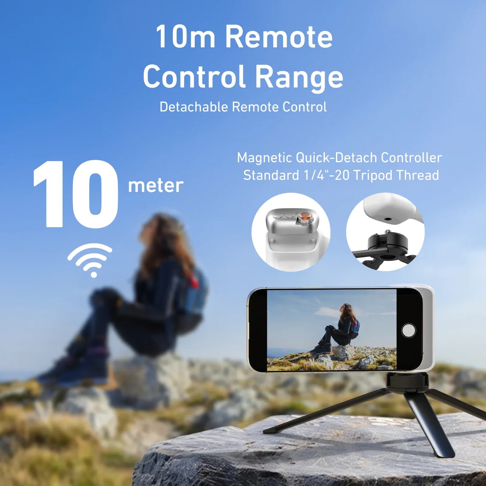 Telesin Fun Shot Magnetic Phone Grip | Shooting Aid for Apple, Xiaomi, OnePlus & More