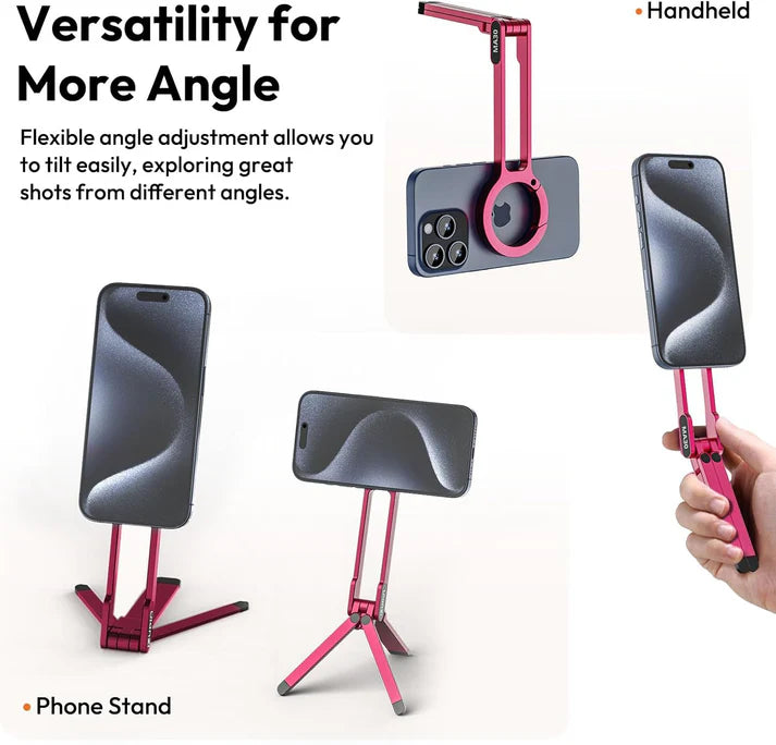 Ulanzi MA30 Magnetic Phone Tripod Stand for iPhone, Android- Aluminum, MagSafe