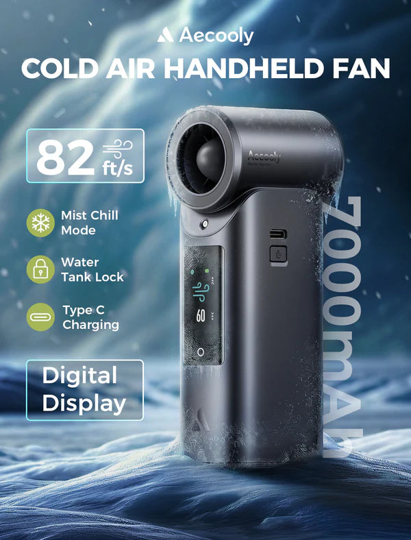AECooly Cold Air Ultra™ Portable Cooling Fan