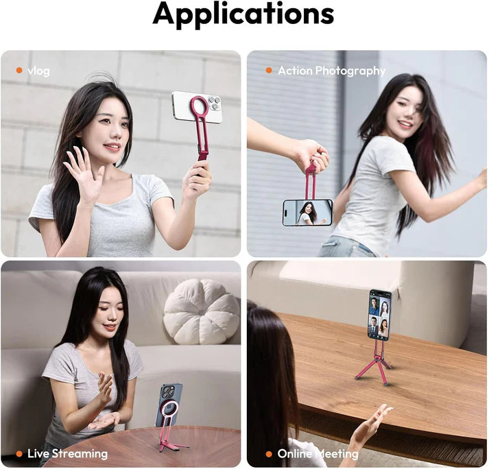 Ulanzi MA30 Magnetic Phone Tripod Stand for iPhone, Android- Aluminum, MagSafe