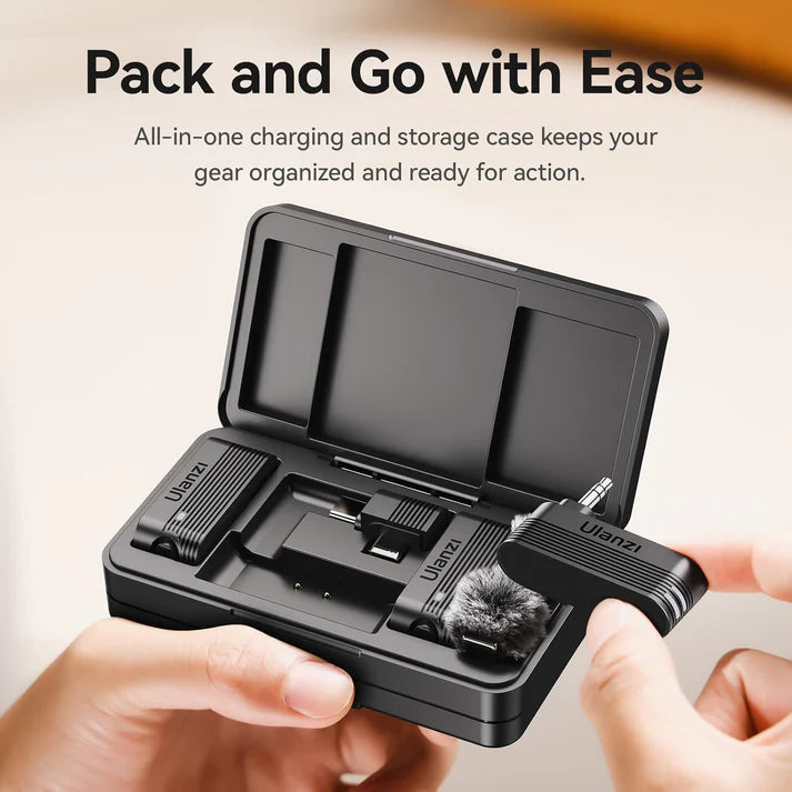 ULANZI A100 Wireless Lavalier Microphone - A100 Wireless Lavalier — Studio Sound, Zero Wires.