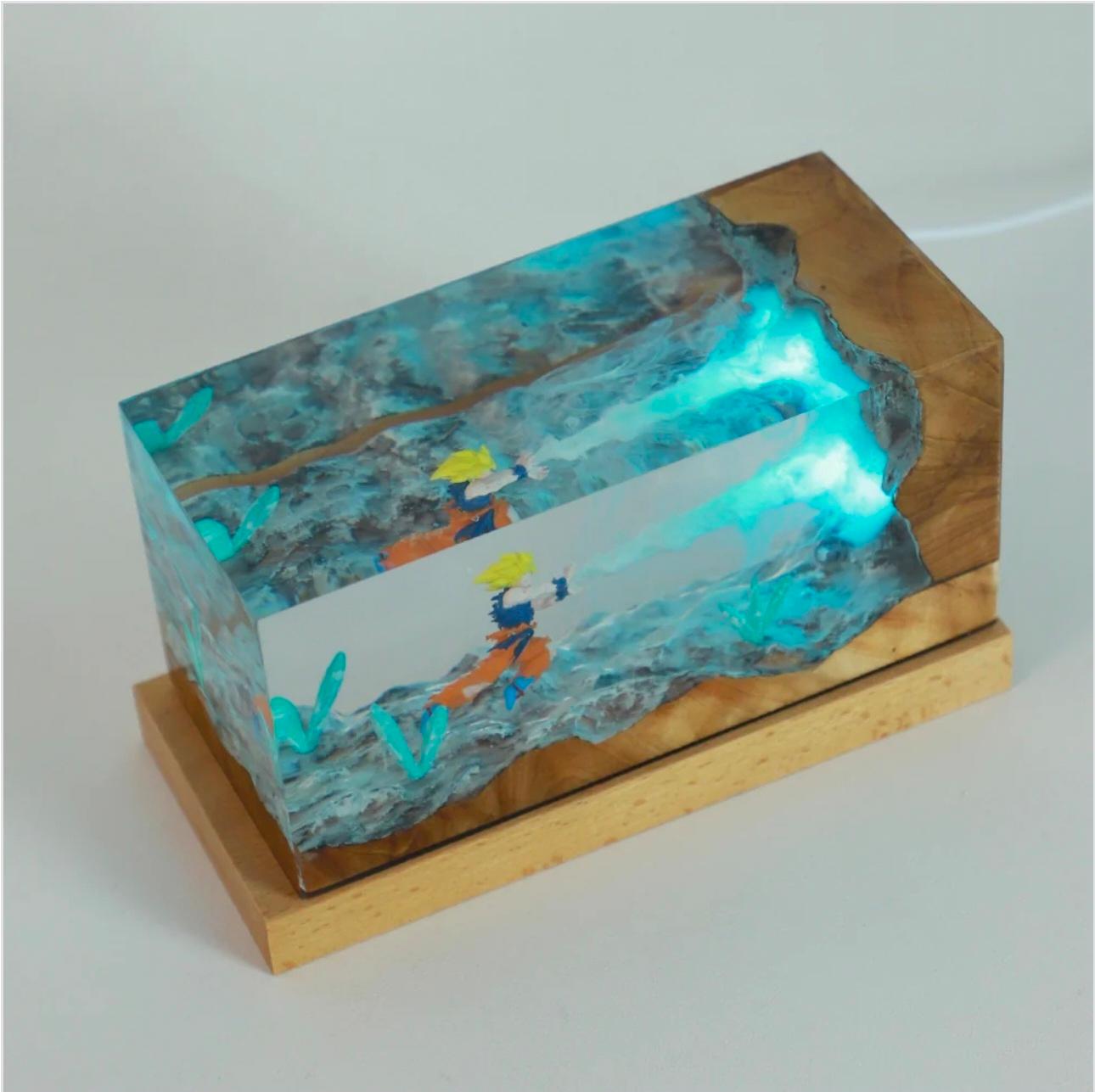 Kakarot Resin RGB Night Light Desktop Decoration