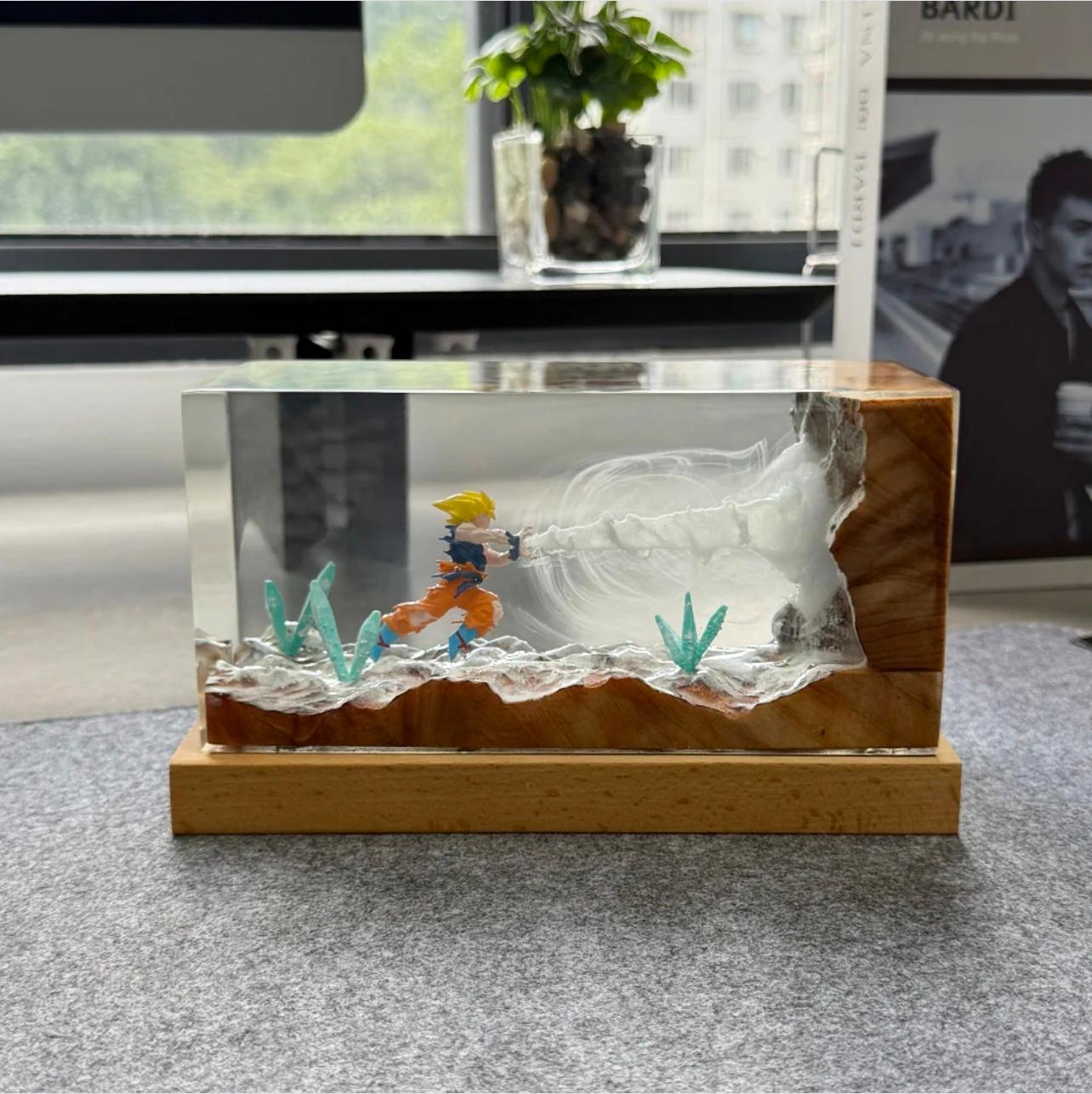 Kakarot Resin RGB Night Light Desktop Decoration