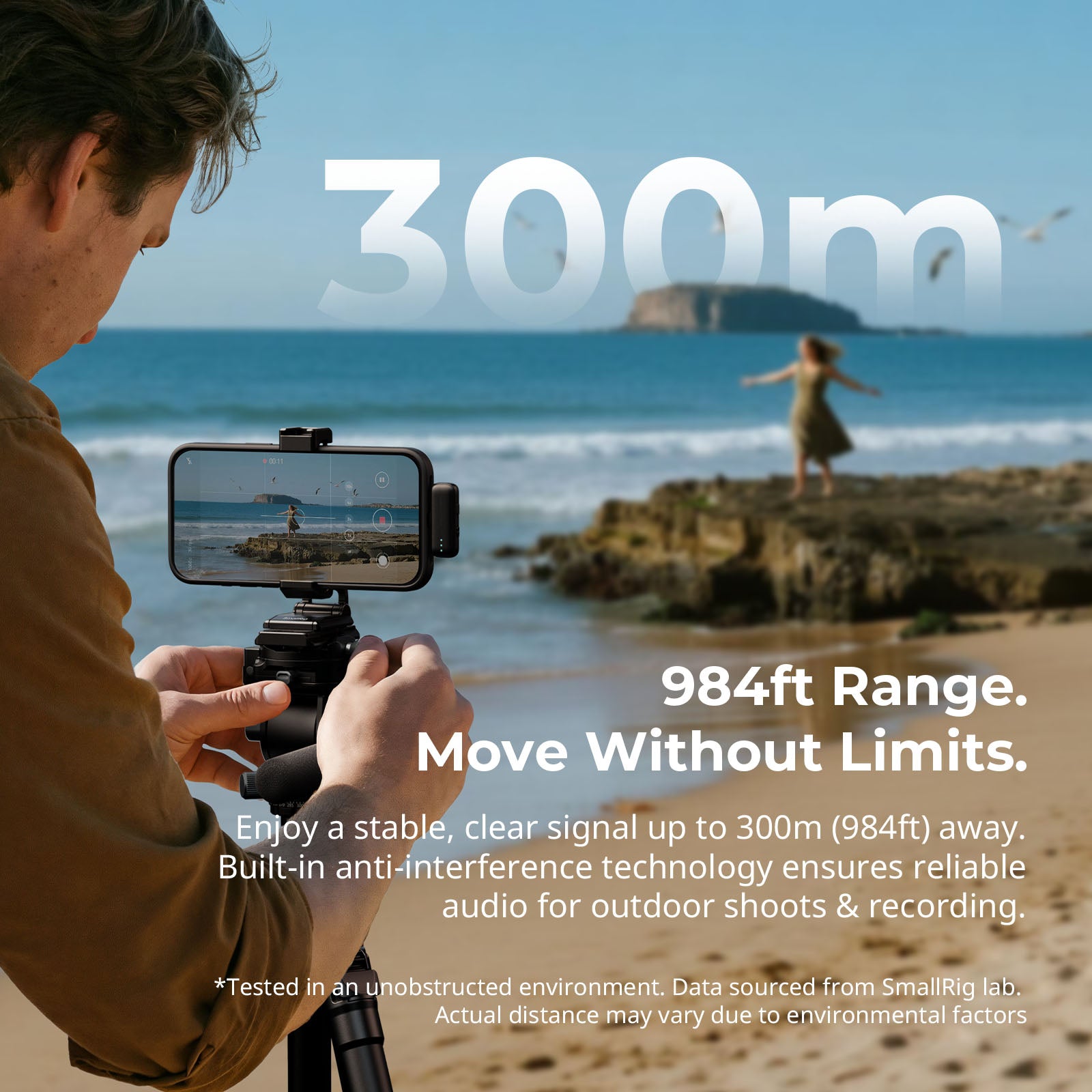 SmallRig S70 Ultra Thin Invisible Wireless Microphone for Vlog, Wedding, Interview