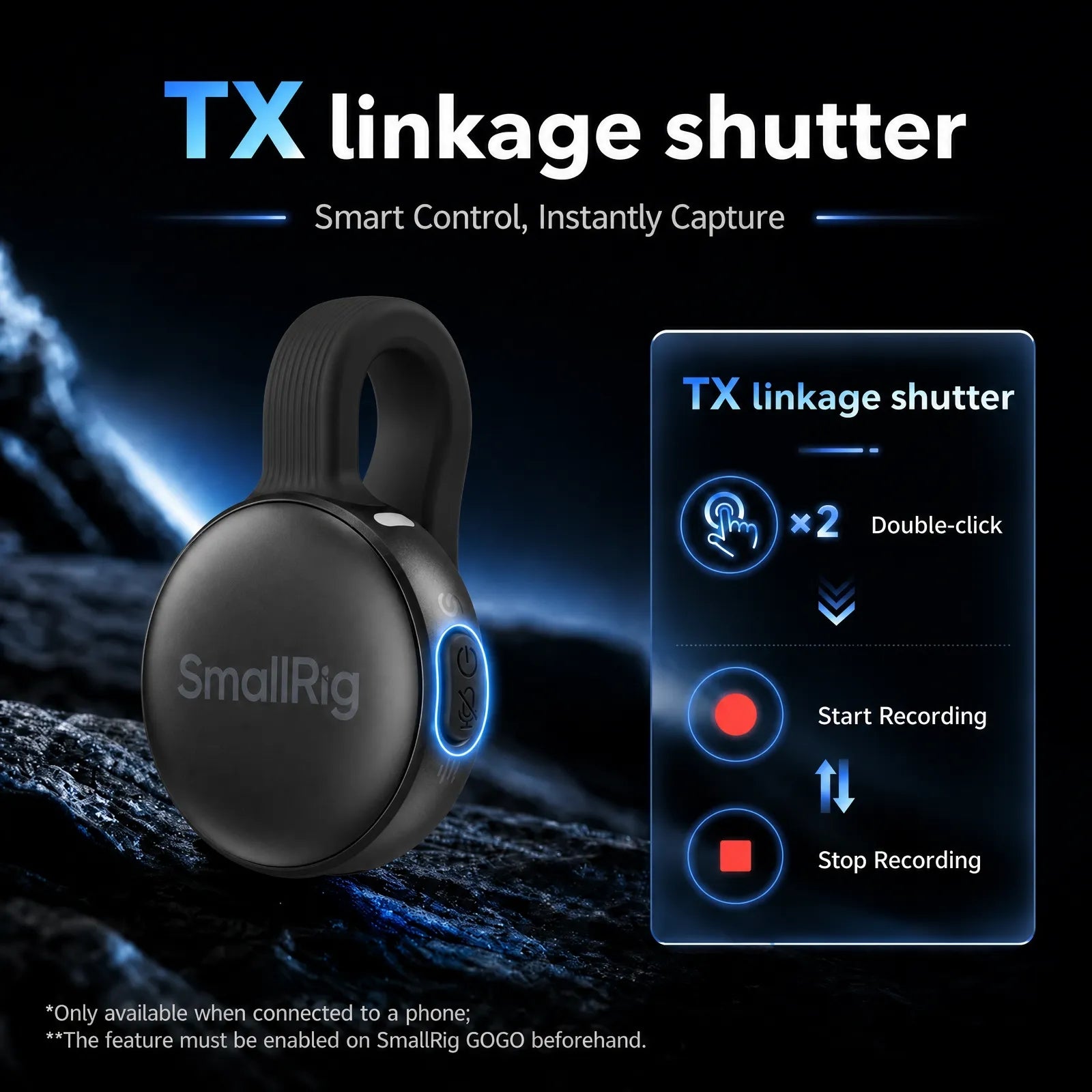 SmallRig S70 Ultra Thin Invisible Wireless Microphone for Vlog, Wedding, Interview